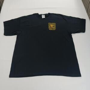 Gildan Heavy Cotton KING TUT CAFE Men's Black Cotton Graphic T-Shirt Size XL